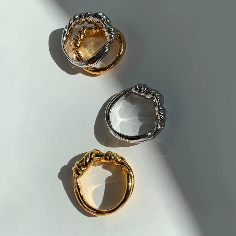 17mm Irregular Twisted Rings