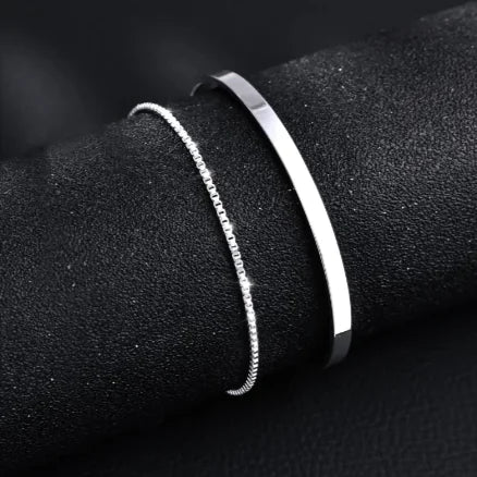 Cuban Link C-Shaped Bracelet