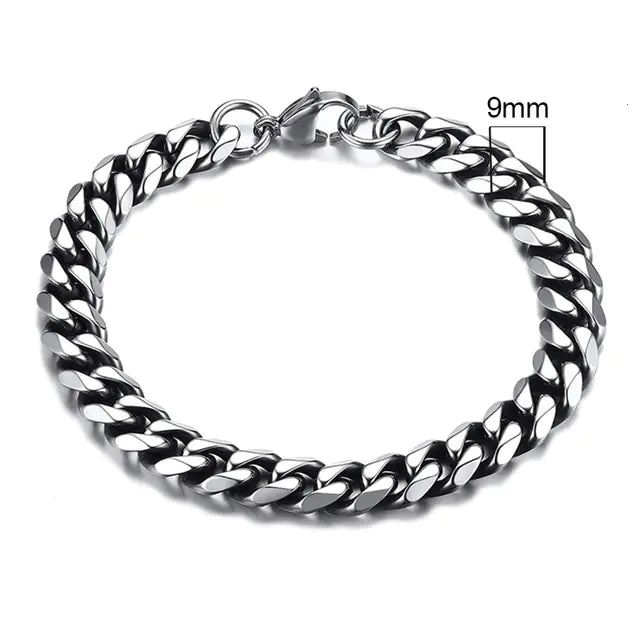 Curb Cuban Link Chain Bracelets