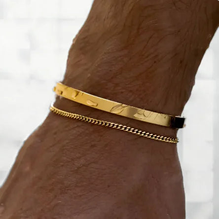 Cuban Link C-Shaped Bracelet