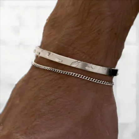 Cuban Link C-Shaped Bracelet
